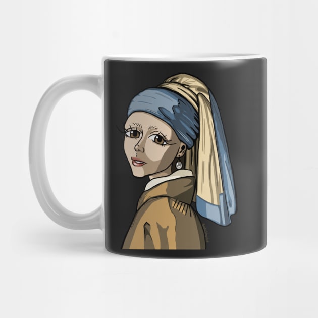 Girl with the Pearl Earring, Reimagined by KristaEstepArt